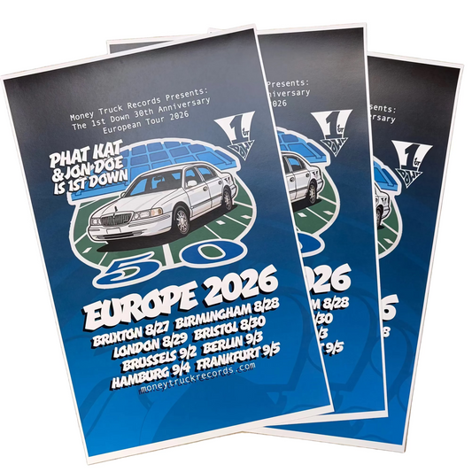 1st Down 2026 Europe Tour Poster